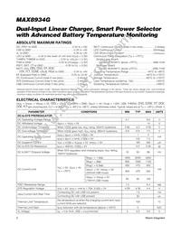 MAX8934GETI+T Datasheet Page 2