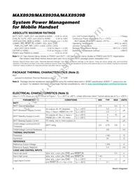 MAX8939AEWV+T Datasheet Page 2