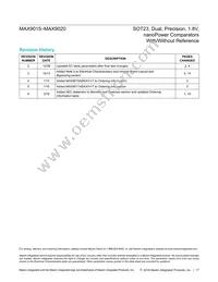 MAX9020EKA-T Datasheet Page 17