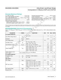 MAX9061EBS+T Datasheet Page 2