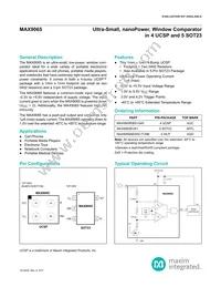 MAX9065EBS+T Datasheet Cover