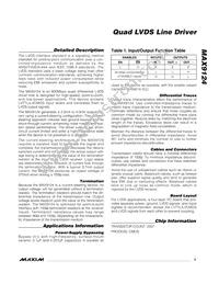 MAX9124EUE+T Datasheet Page 5