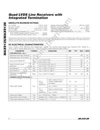 MAX9125ESE+T Datasheet Page 2