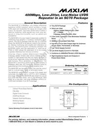 MAX9180EXT+T Datasheet Cover