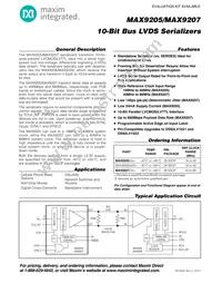 MAX9205EAI+C9G Datasheet Cover