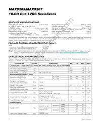 MAX9205EAI+C9G Datasheet Page 2