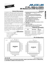 MAX9217ECM+CPG Datasheet Cover