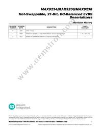 MAX9236EUM-D Datasheet Page 15