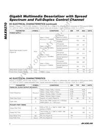 MAX9270GTN/V+ Datasheet Page 4