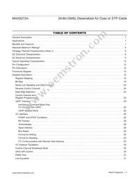 MAX9272AGTM/V+T Datasheet Page 2