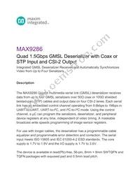 MAX9286GGN/VY+T Datasheet Cover