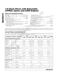 MAX9310EUP+ Datasheet Page 2