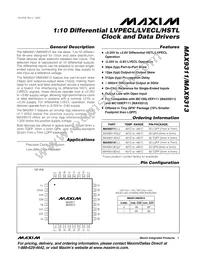 MAX9313EGJ+ Datasheet Cover