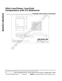 MAX934ESE-T Datasheet Page 16