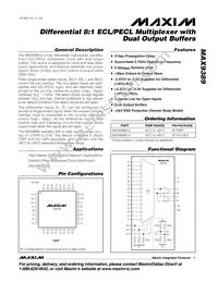 MAX9389EHJ+ Datasheet Cover