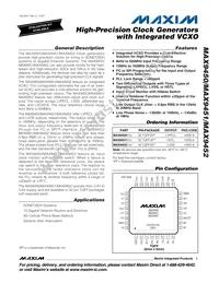 MAX9450EHJ+T Datasheet Cover