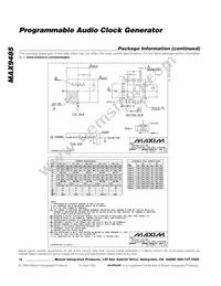 MAX9485ETP-T Datasheet Page 16