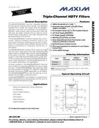 MAX9500EEE+T Datasheet Cover