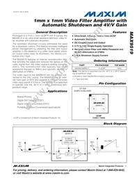 MAX9519ARS+T Datasheet Cover