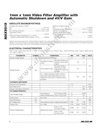 MAX9519ARS+T Datasheet Page 2