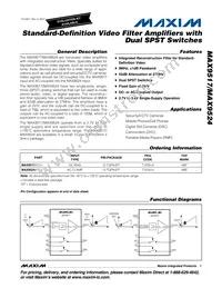 MAX9524ATC+T Datasheet Cover