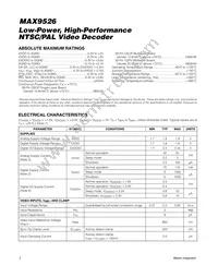 MAX9526AEI/V+T Datasheet Page 2