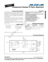 MAX9568EEE+T Datasheet Cover