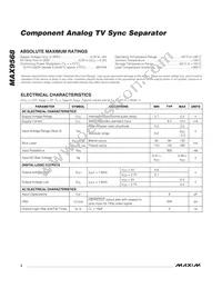 MAX9568EEE+T Datasheet Page 2