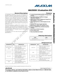 MAX9591ETU+T Datasheet Cover