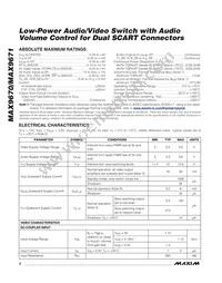 MAX9670CTL+T Datasheet Page 2