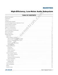 MAX97003EWP+T Datasheet Page 2