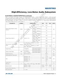 MAX97003EWP+T Datasheet Page 9