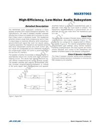 MAX97003EWP+T Datasheet Page 22