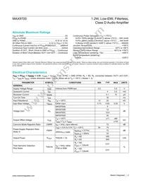 MAX9700CEBC+ Datasheet Page 2