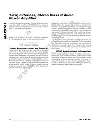 MAX9701ETG+T Datasheet Page 16