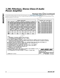 MAX9701ETG+T Datasheet Page 20