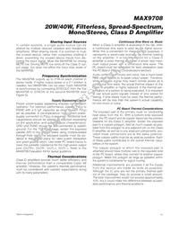 MAX9708ETN/V+TD Datasheet Page 15