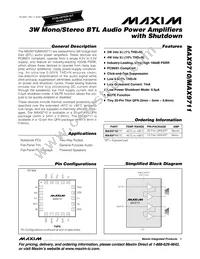 MAX9711ETC+TGC1 Datasheet Cover