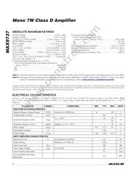 MAX9737ETG+TG24 Datasheet Page 2