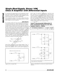 MAX9742ETX+T Datasheet Page 22