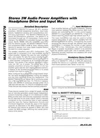 MAX9778ETI+ Datasheet Page 12