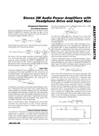 MAX9778ETI+ Datasheet Page 19