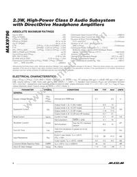 MAX9796EBX+TG45 Datasheet Page 2