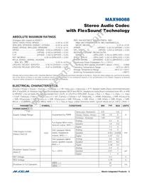 MAX98088EWY+T Datasheet Page 6