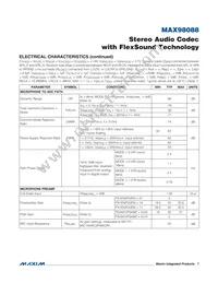 MAX98088EWY+T Datasheet Page 7