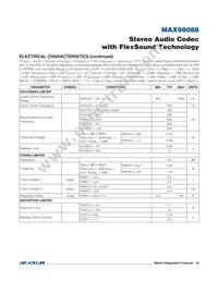 MAX98088EWY+T Datasheet Page 16