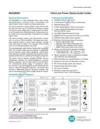 MAX98091EWN+T Datasheet Cover