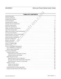 MAX98091EWN+T Datasheet Page 2