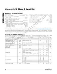 MAX98302ETD+T Datasheet Page 2