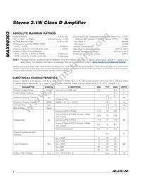 MAX98303EWE+T Datasheet Page 2